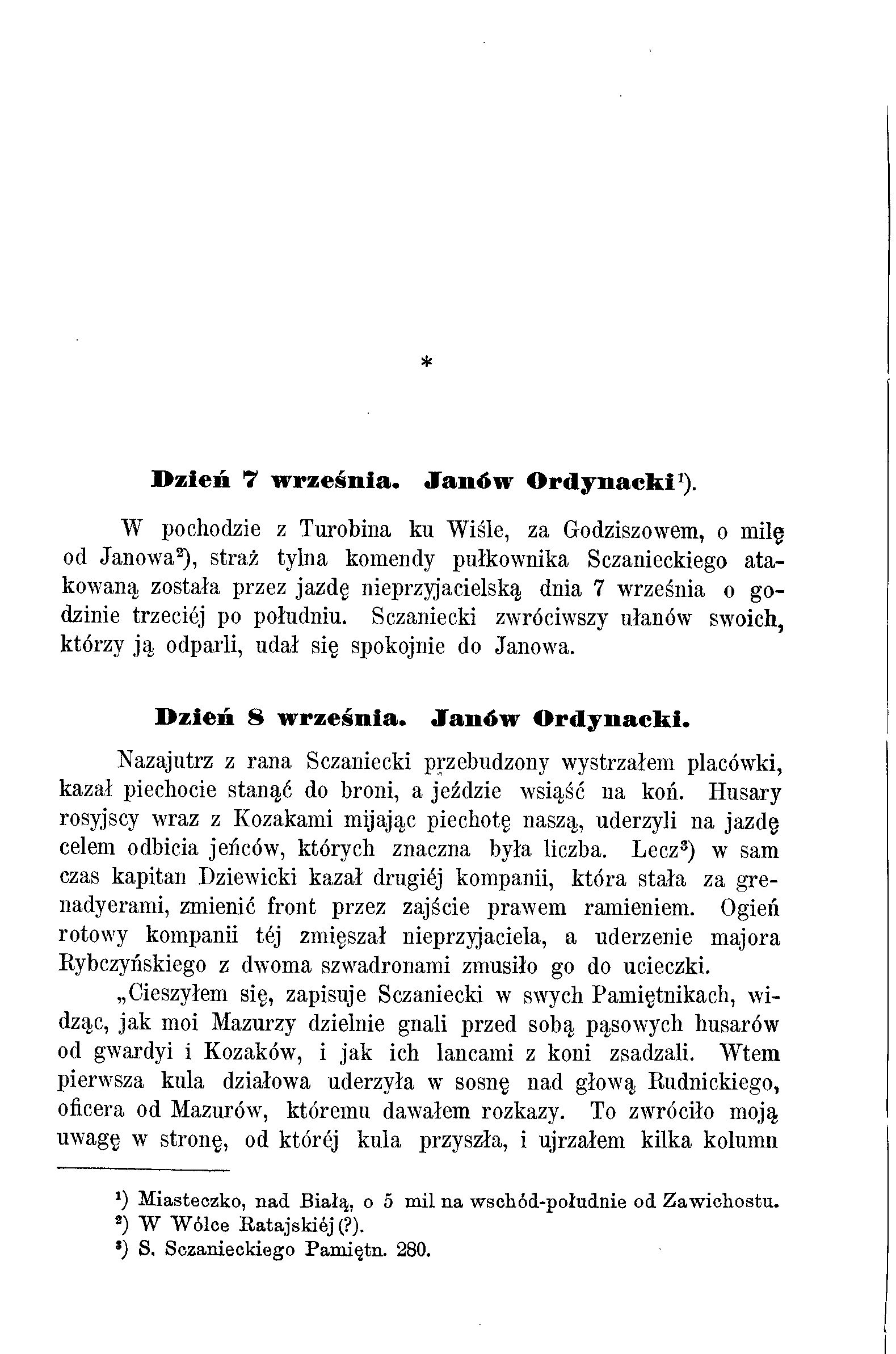BITWY I POTYCZKI STOCZONE PRZEZ WOJSKO POLSKIE W ROKU 1831